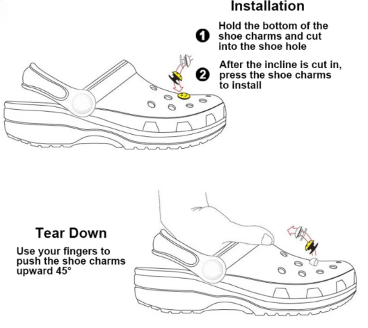 military croc charms